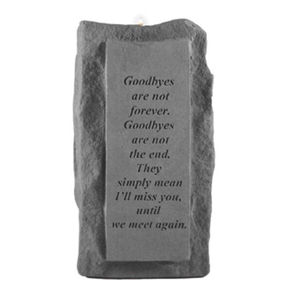 Kay Berry Goodbyes Are Not.Single-Tall Votive Holder - KA313638