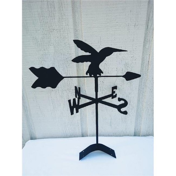 The Lazy Scroll The Lazy Scroll hummingbirdroof Hummingbird Roof Mount Weathervane - HUMMINGBIRDROOF