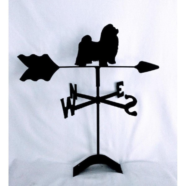 The Lazy Scroll Shih Tzu Roof Mount Weathervane - TH331019