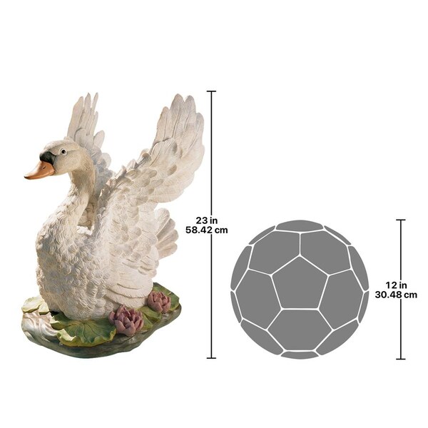 Design Toscano The Majesty of Swan Lake Sculpture - NG30774