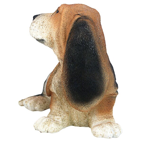 Design Toscano Black & Brown Basset Puppy Dog Statue - CF3298