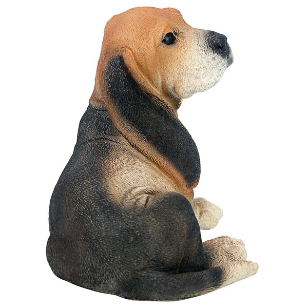 Design Toscano Black & Brown Basset Puppy Dog Statue - CF3298