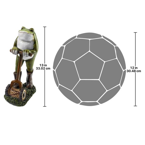 Design Toscano Moses the Garden Toad Lawn Mower Frog Statue - AL18624