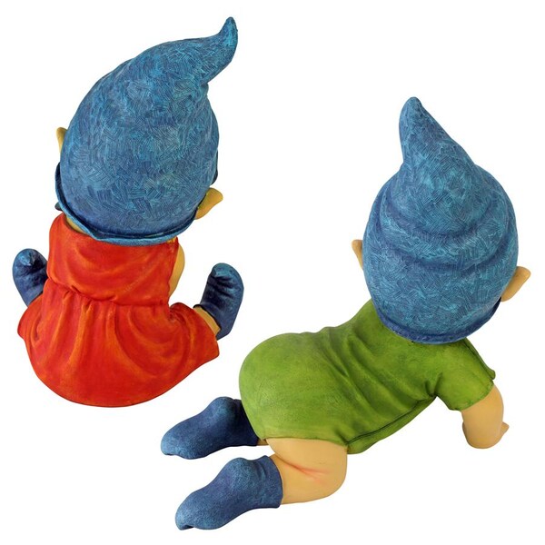 Design Toscano Archibald and Blaze the Baby Gnome Statues - QM9269347