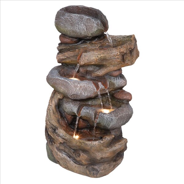 Design Toscano Avalanche Creek Cascading Waterfall Garden Fountain - SH206546