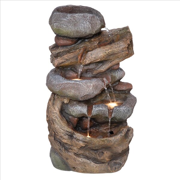 Design Toscano Avalanche Creek Cascading Waterfall Garden Fountain - SH206546
