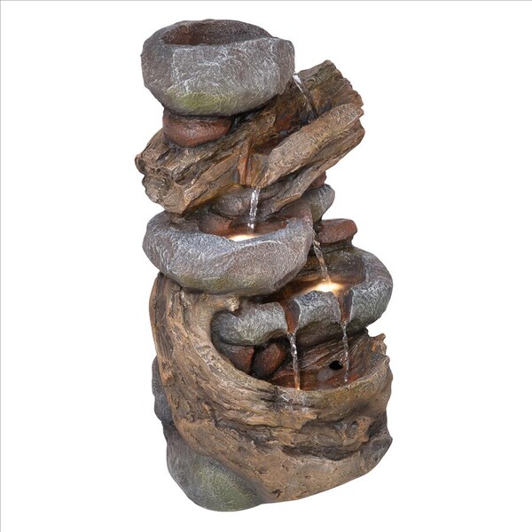 Design Toscano Avalanche Creek Cascading Waterfall Garden Fountain - SH206546