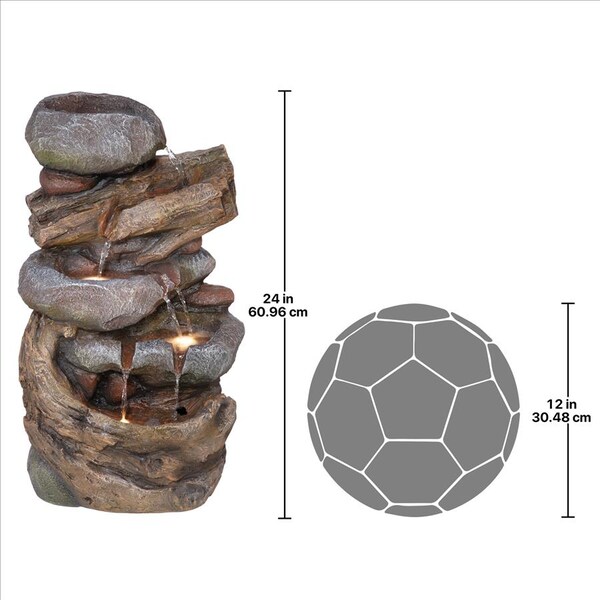Design Toscano Avalanche Creek Cascading Waterfall Garden Fountain - SH206546