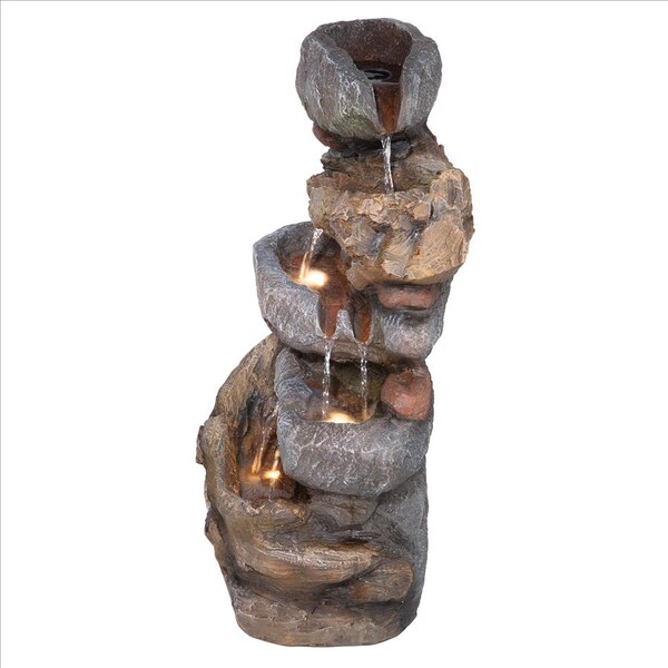Design Toscano Avalanche Creek Cascading Waterfall Garden Fountain - SH206546