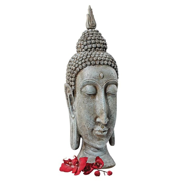 Design Toscano Sukhothai Buddha Asian Garden Sculptural Bust - NY513702