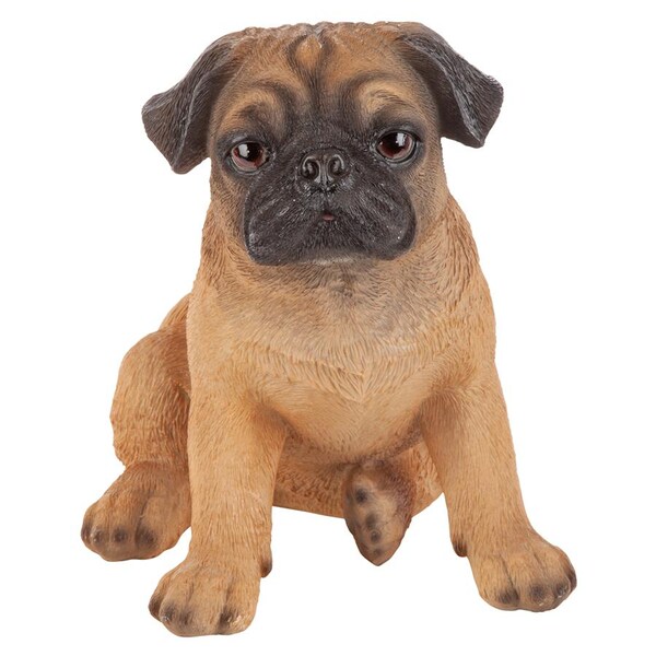 Design Toscano Pug Puppy Partner Collectible Dog Statue - JQ7857
