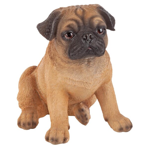 Design Toscano Pug Puppy Partner Collectible Dog Statue - JQ7857