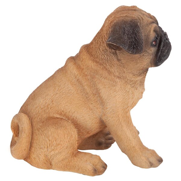 Design Toscano Pug Puppy Partner Collectible Dog Statue - JQ7857