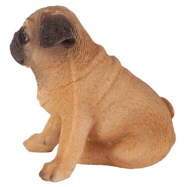 Design Toscano Pug Puppy Partner Collectible Dog Statue - JQ7857
