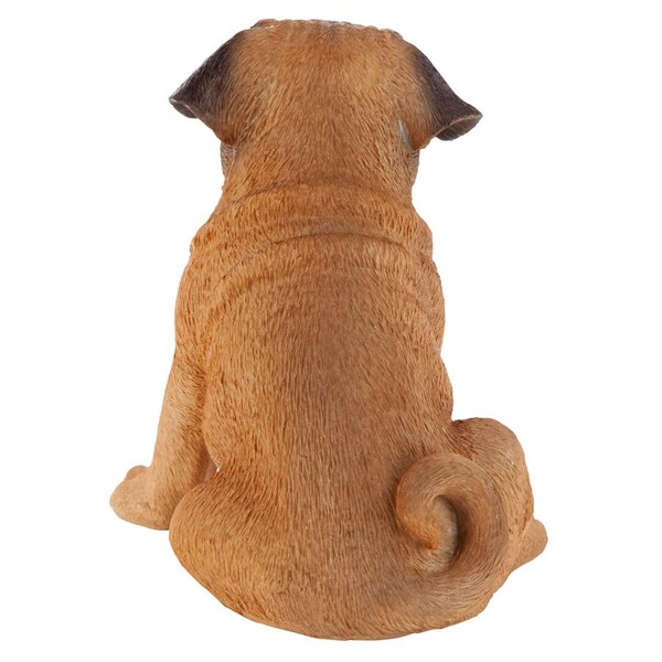 Design Toscano Pug Puppy Partner Collectible Dog Statue - JQ7857