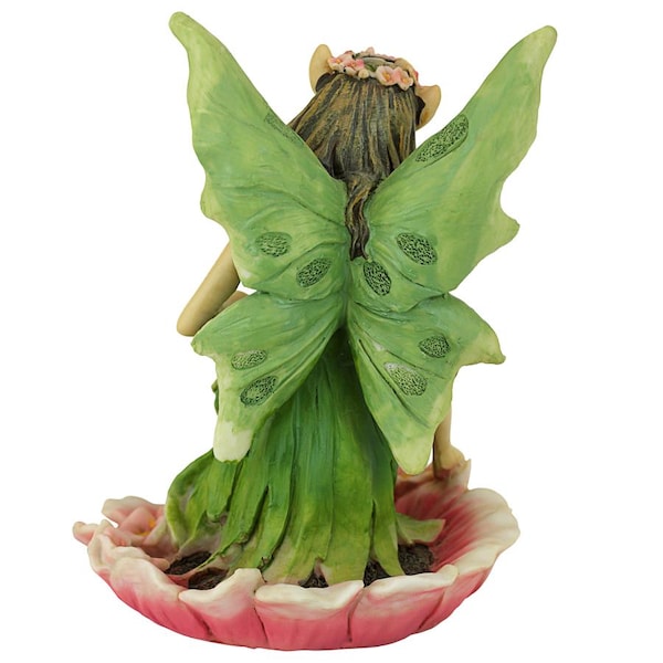 Design Toscano The Red and Green Fairy of Acorn Hollow Statues: Green - QM175891