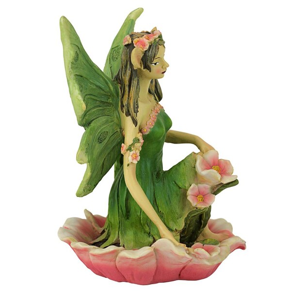 Design Toscano The Red and Green Fairy of Acorn Hollow Statues: Green - QM175891