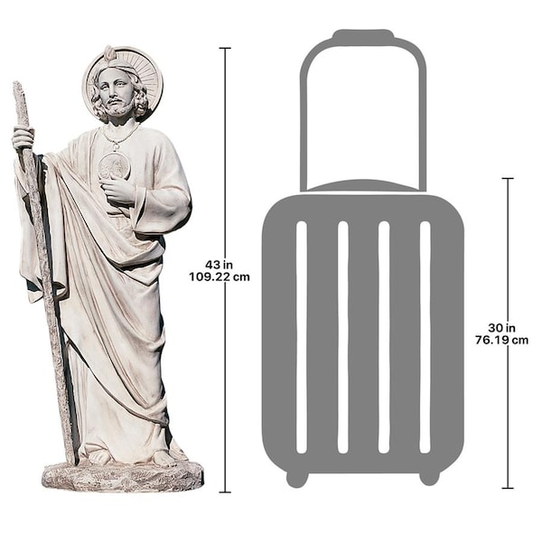 Design Toscano St. Jude, Patron Saint of Hopeless Cases Garden Statue - KY1149