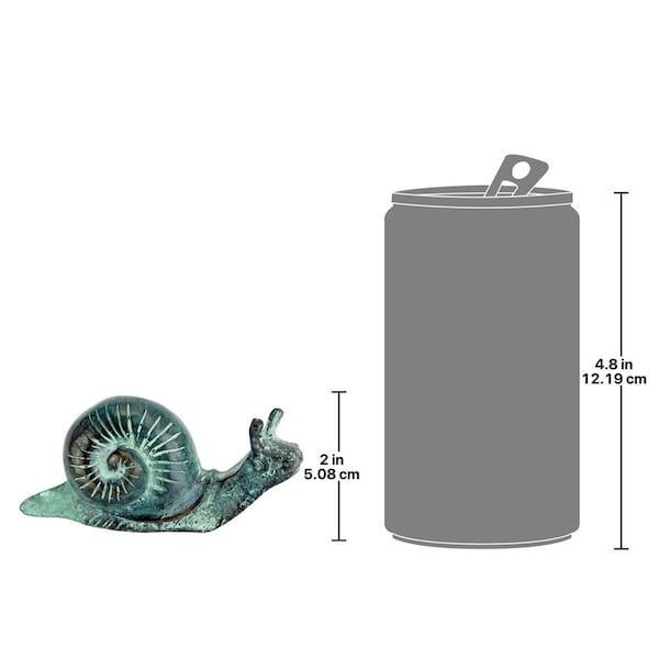 Design Toscano Small Land Snail Cast Bronze Garden Statue - SU1865