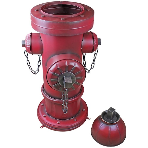 Design Toscano Vintage Metal Fire Hydrant Statue: Grande - FU82351