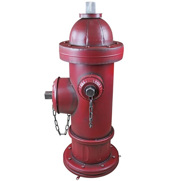 Design Toscano Vintage Metal Fire Hydrant Statue: Grande - FU82351