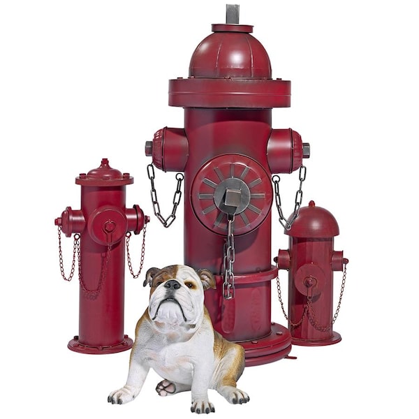 Design Toscano Vintage Metal Fire Hydrant Statue: Grande - FU82351