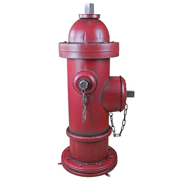 Design Toscano Vintage Metal Fire Hydrant Statue: Grande - FU82351