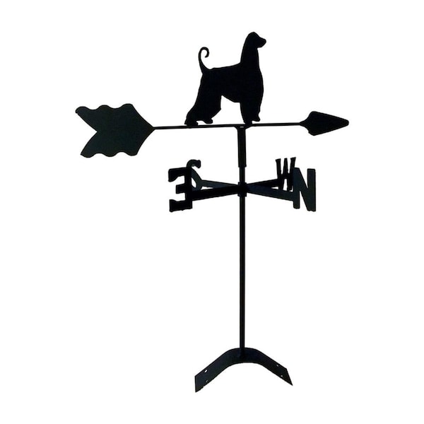 The Lazy Scroll Afghan Hound Roof Mount Weathervane - AFGHANROOF