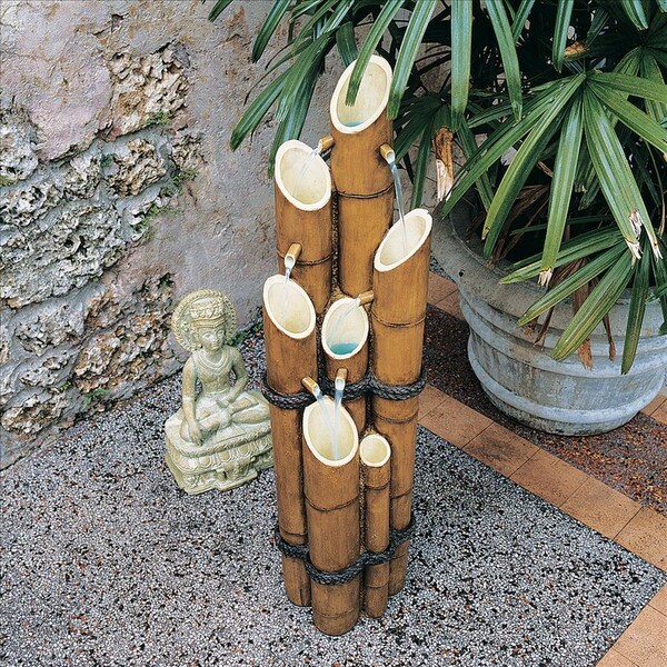 Design Toscano Cascading Bamboo Sculptural Fountain - KY1712