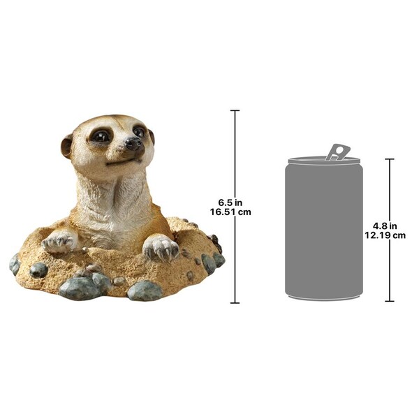 Design Toscano Kalahari Meerkat Statue: Out of Hole - QL57081