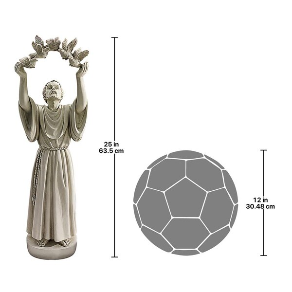 Design Toscano St. Francis's Doves of Peace Garden Statue - EU34267