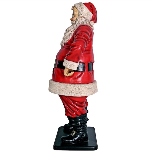 Design Toscano Jolly Santa Claus Life-Size Statue - NE80088