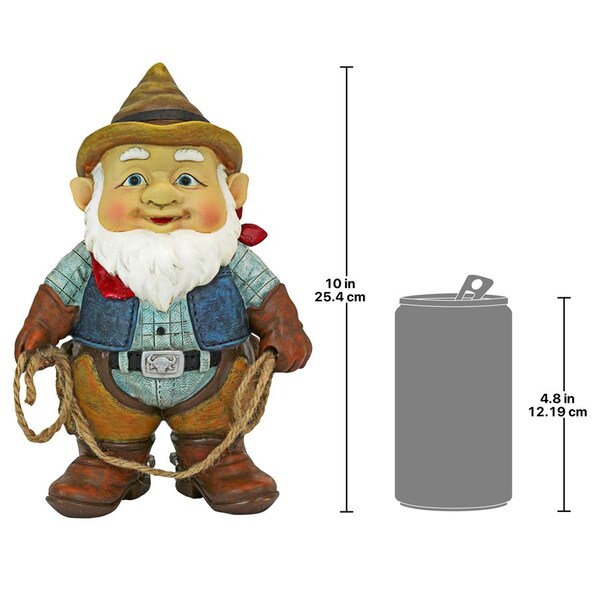 Design Toscano Country Cowboy Klaus Garden Gnome Statue - QL307232