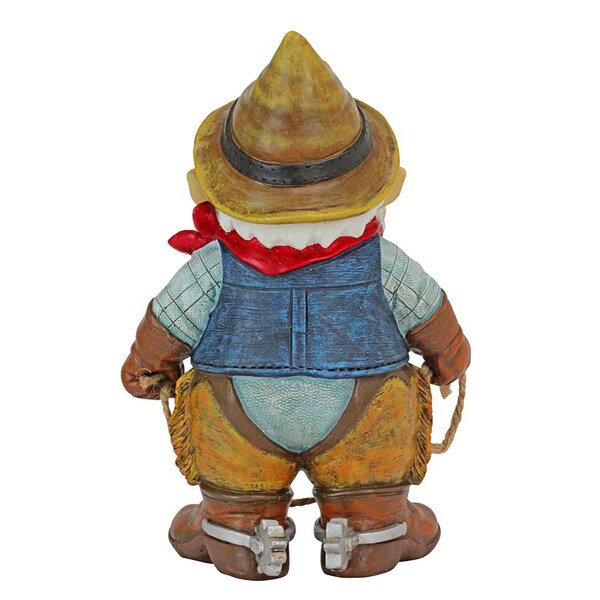 Design Toscano Country Cowboy Klaus Garden Gnome Statue - QL307232