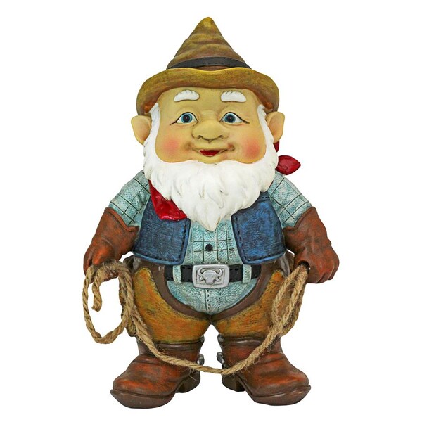 Design Toscano Country Cowboy Klaus Garden Gnome Statue - QL307232