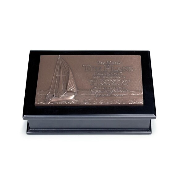 Manmade 89375 Sculpture - Moments of Faith-Sailboat Journey-Box - No. 23007 - MA3324227