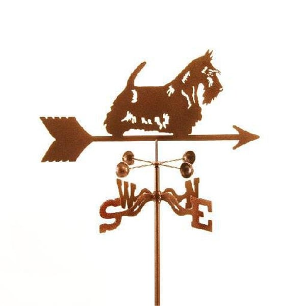 Ez Vane Scottie Dog Weathervane with Four Sided Mount - EZ1418-4S