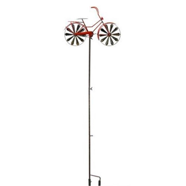 Red Carpet Studios Red Carpet Studios 34461 Garden Spinner Stake Bike; Red - 34461
