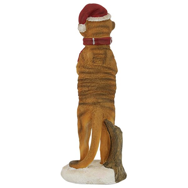 Design Toscano Merry Meerkat Holiday Greeter Statue: Set of Two - QL957961