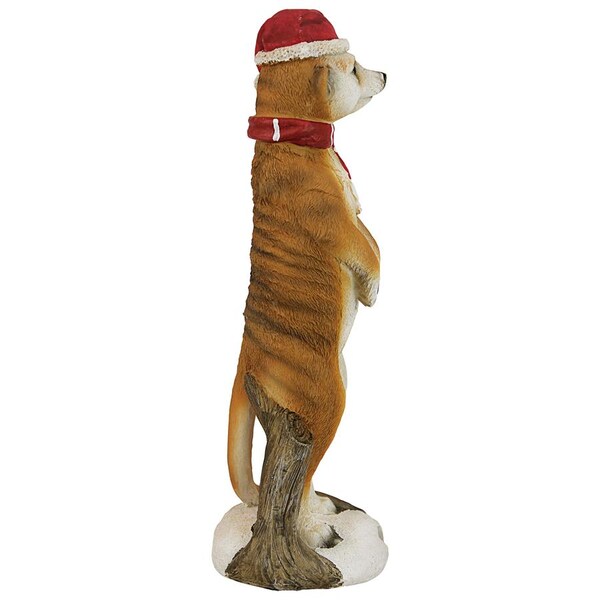 Design Toscano Merry Meerkat Holiday Greeter Statue: Set of Two - QL957961