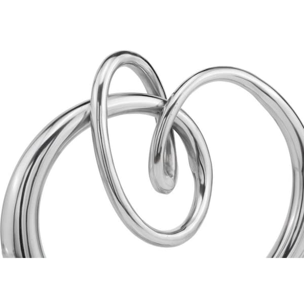 Homeroots 5 x 17 x 17 in. Buffed Nudo Twisted Knot Sculpture - 354630