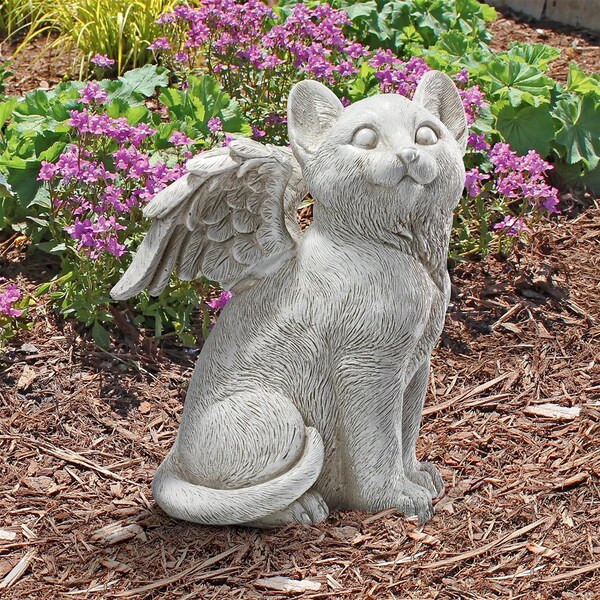 Design Toscano Loving Friend, Memorial Pet Cat Statue: Large - LY7154091