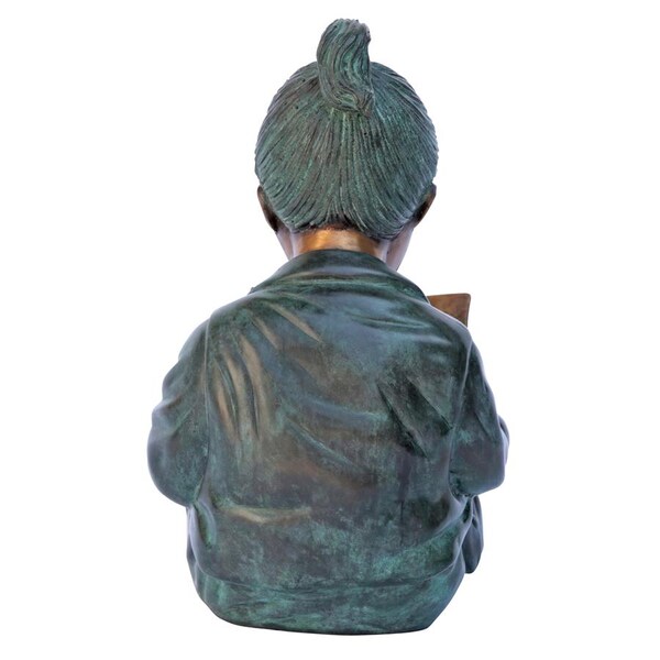 Design Toscano Story Book Girl Bronze Garden Statue - MP97627
