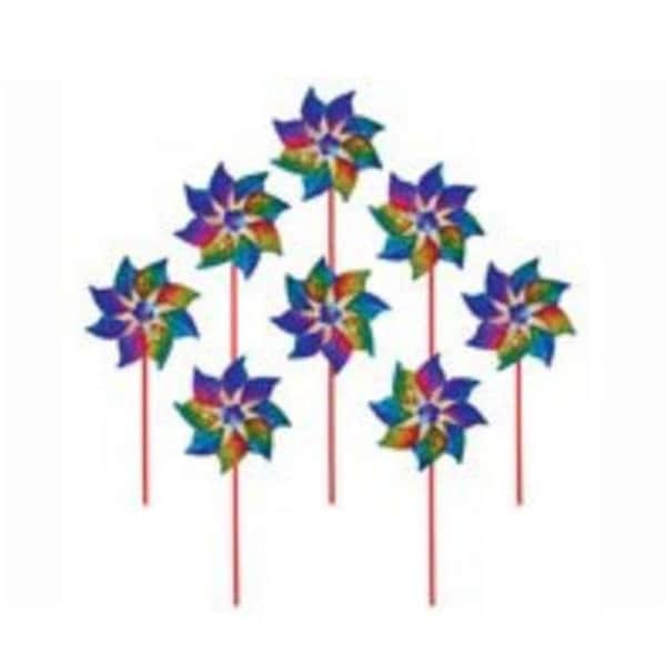 In The Breeze In The Breeze ITB2868 Rainbow Whirl Pinwheel - 8PC - ITB2868