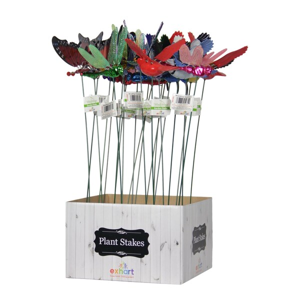 Exhart Exhart WindyWings Assorted Plastic 16 in. H Planter Stake - 5035