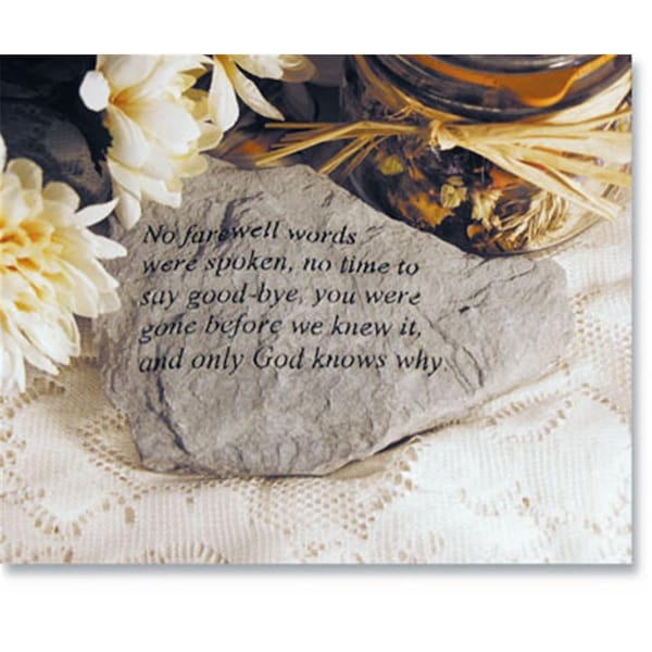 Berry Kay - Inc. No Farewell Words Were Spoken - Memorial - 5.5 Inches x 3.75 Inches - 76420
