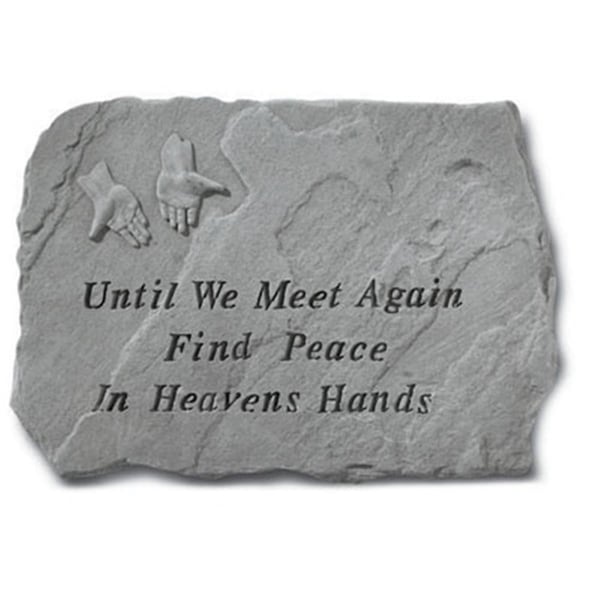 Kay Berry - Inc. Until We Meet Again Find Peace In Heavens Hands - Memorial - 18 Inches x 13 Inches - KA313507