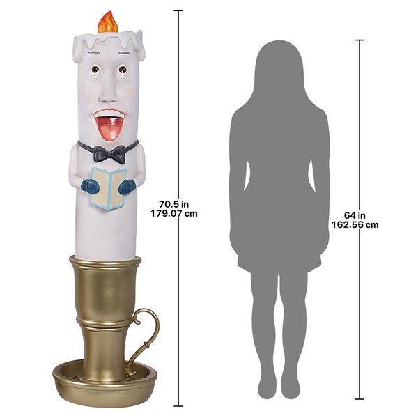 Design Toscano Holiday Luminary Welcoming Candle Door Sentry Statue: Hans - NE200003