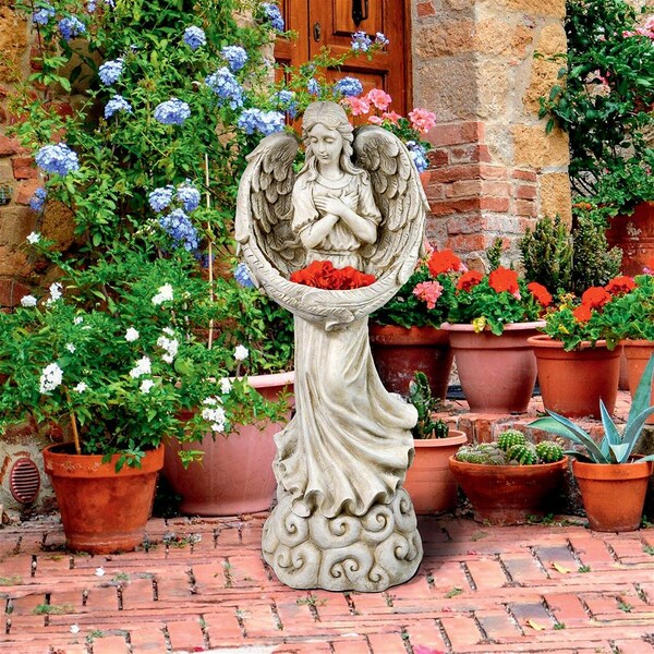 Design Toscano Surrounded by the Wings of Love Angel Statue - FU85924