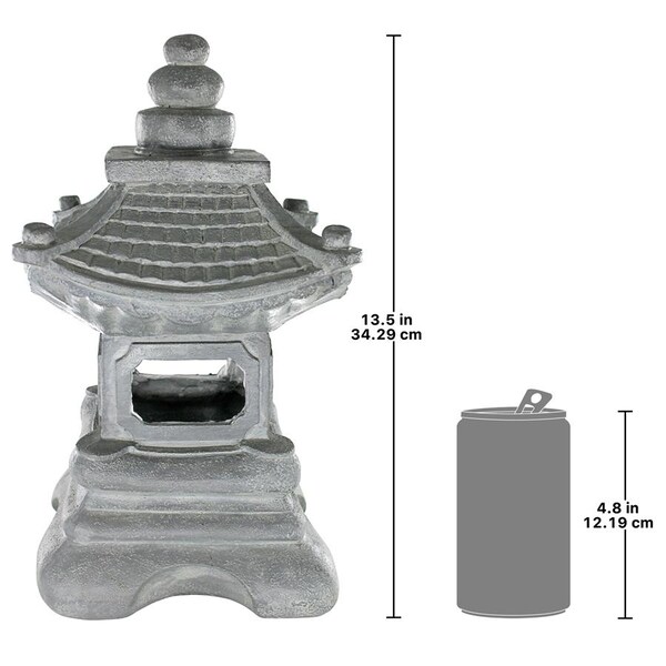 Design Toscano Chengdu Pagoda Asian Lantern Statue: Set of Two - AL920001